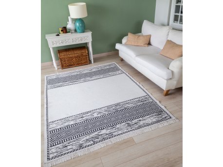 Conceptum Hypnose Tepih 23003A White Black 60 x 100 (932ELT1249)