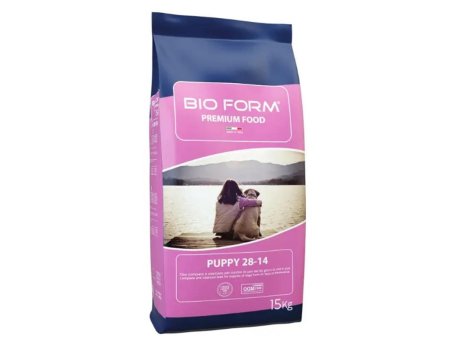 BIO FORM Hrana za štence Premium Dog Puppy, 15 kg, 28/14