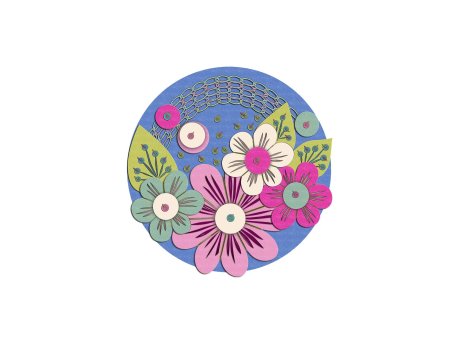 Conceptum Hypnose Multicolor okrugli tepih HMNT936 60 x 60 (477HFT2241)