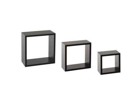 FIVE Zidne police Fixy 3 komada crne - 138956A