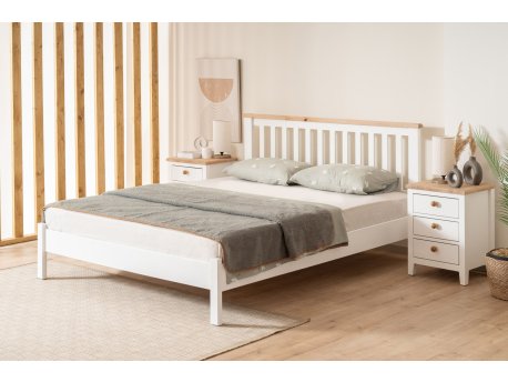 HANAH HOME Bračni krevet Fidan Modern Country 120 x 200