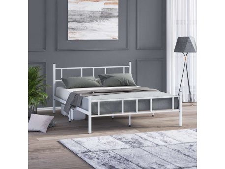HANAH HOME Bračni krevet Akın White 140 x 200