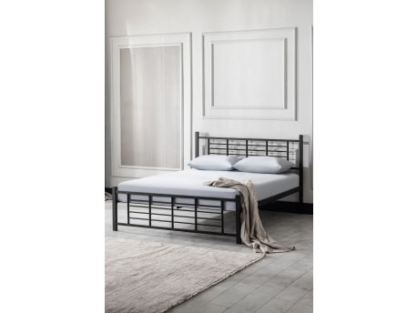 HANAH HOME Bračni krevet K01 Black (160 x 200)