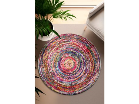 Conceptum Hypnose Multicolor okrugli tepih DA 2114 100 cm (432WLM1987)