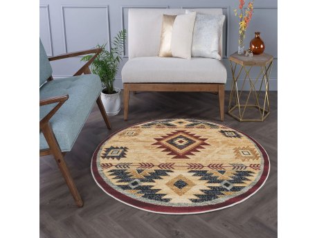 Conceptum Hypnose Krem okrugli tepih Woopamuk 499 100 x 100 (599HFT5185)