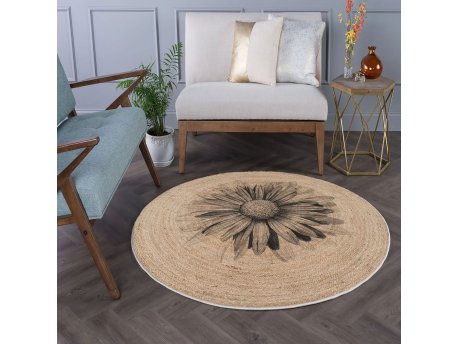 Conceptum Hypnose Okrugli krem tepih Woopamuk 529 100 x 100 (599HFT5458)