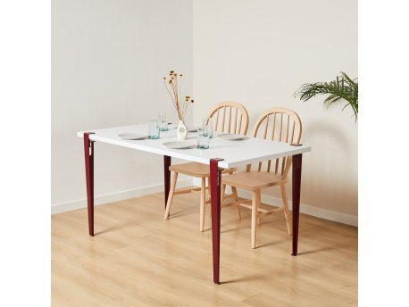 HANAH HOME Trpezarijski sto Eurotas White Burgundy