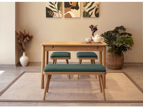 HANAH HOME Trpezarijski set Vina Mini 04 1070 Oak Green