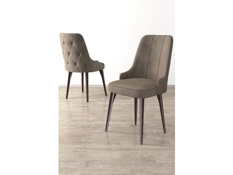 HANAH HOME Set 6 stolica Newa Cappuccino Brown