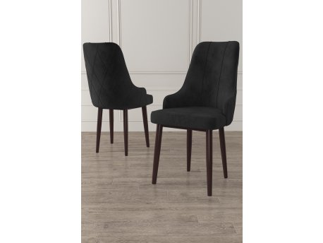 HANAH HOME Set 6 stolica Trex Black Brown