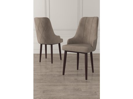 HANAH HOME Set 6 stolica Trex Cappuccino Brown