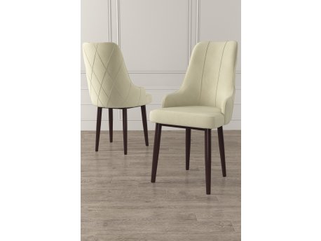 HANAH HOME Set 6 stolica Trex Cream Brown