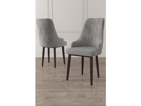 HANAH HOME Set 6 stolica Trex Grey Brown