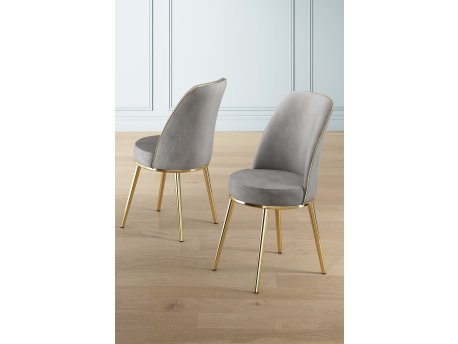 HANAH HOME Set 6 stolica Pefa Grey Gold