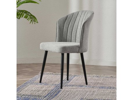 HANAH HOME Set 2 stolice Rubi Grey Black v2