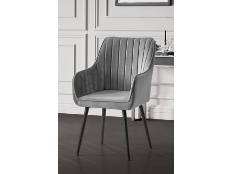 HANAH HOME Stolica Nova Grey Black