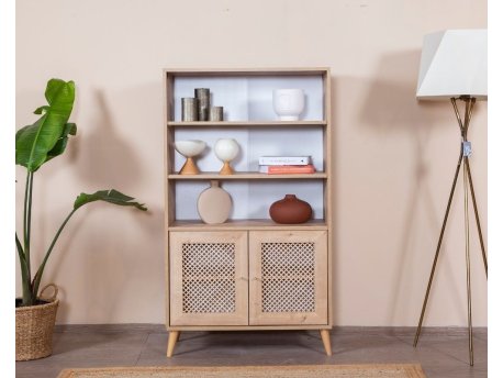 HANAH HOME Polica za knjige Goose White Oak v2