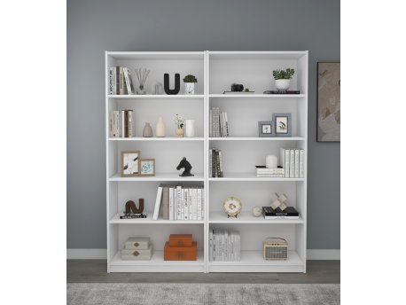HANAH HOME Polica za knjige Bigs White