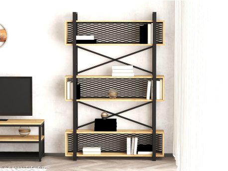 HANAH HOME Polica za knjige Fire