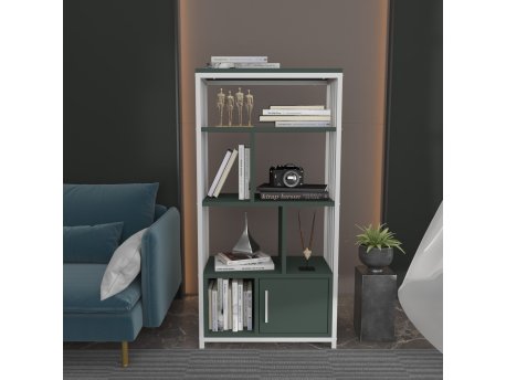 HANAH HOME Polica za knjige Valero Green White