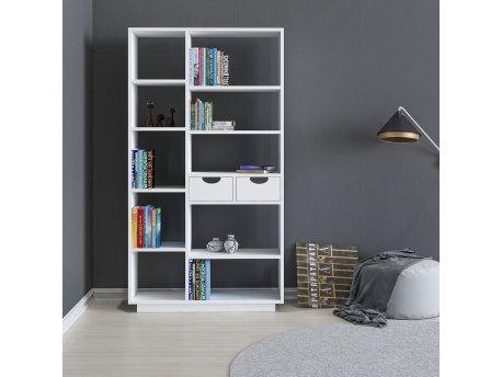 HANAH HOME Polica za knjige Luma White