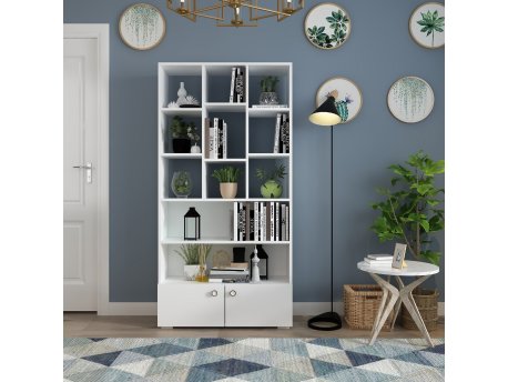 HANAH HOME Polica za knjige Penguen White