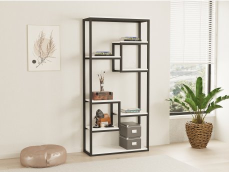 HANAH HOME Polica za knjige Emina White