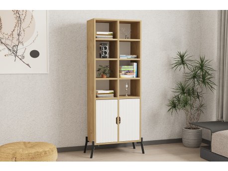 HANAH HOME Polica za knjige Lido Sapphire Oak White