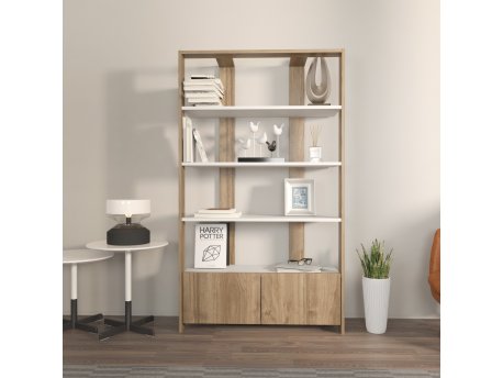 HANAH HOME Polica za knjige Elena White Walnut