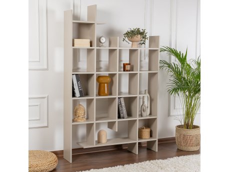 HANAH HOME Polica za knjige Manco Sandstone