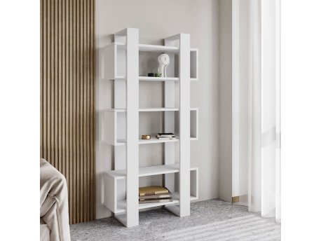 HANAH HOME Polica za knjige Milano White