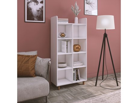 HANAH HOME Polica za knjige Saka 4 White