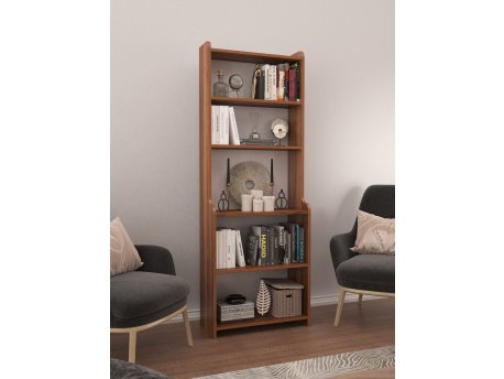 HANAH HOME Polica za knjige Etna Walnut