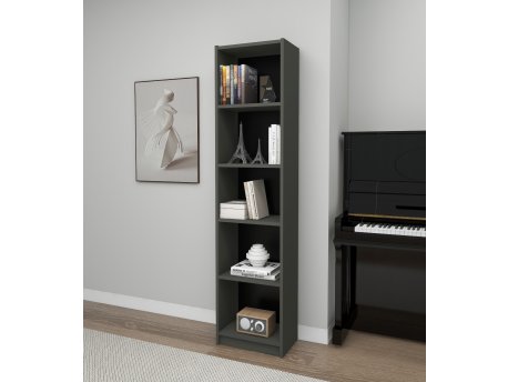 HANAH HOME Polica za knjige Fulya Dark Grey