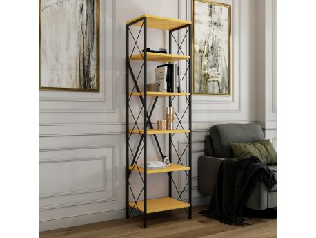 HANAH HOME Polica za knjige Suadiye Yellow