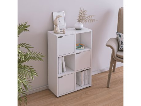 HANAH HOME Polica za knjige Vinesa White