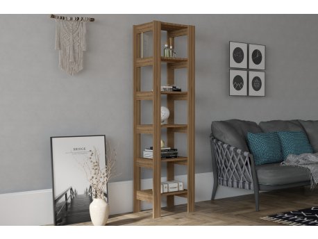 HANAH HOME Polica za knjige Creator Walnut