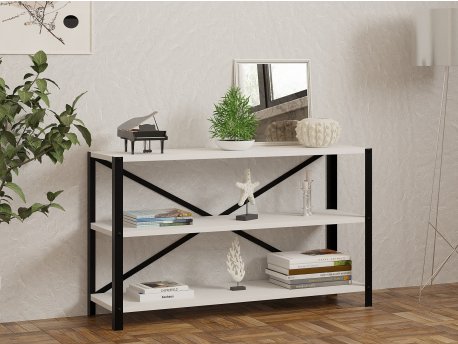 HANAH HOME Polica za knjige Derby White
