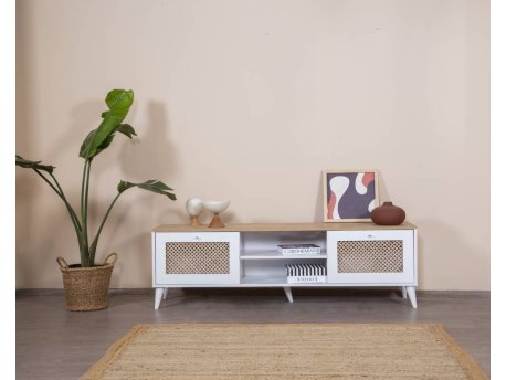 HANAH HOME TV polica Goose White Oak