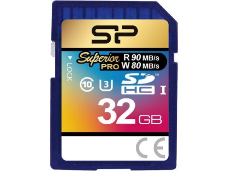 SILICON POWER 32GB, Superior PRO, SDHC, za 4K i FullHD video snimanje (SP032GBSDHCU3V10)