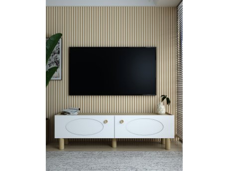 HANAH HOME TV polica Elisa Sapphıre Oak White