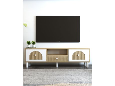 HANAH HOME TV polica Notre Bohem Sapphıre Oak Hazeran
