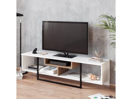 HANAH HOME TV polica Asal (150) White Ud Black