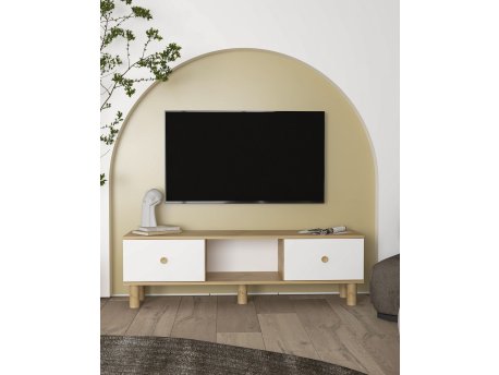 HANAH HOME TV polica Mono Sapphıre Oak White