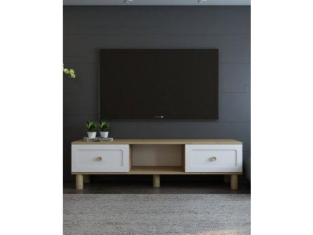 HANAH HOME TV polica Rosalinda Bohem Sapphıre Oak White
