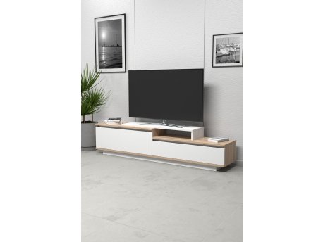 HANAH HOME TV polica Pure Sonomo White