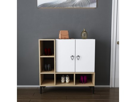 HANAH HOME Komoda Platin Oak White
