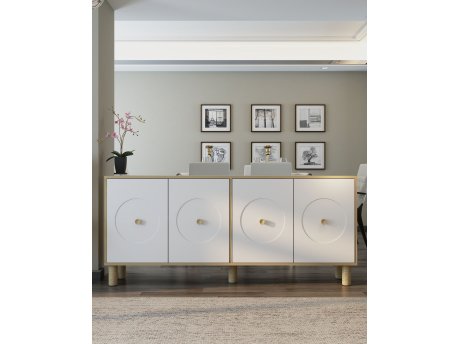 HANAH HOME Komoda Deren KX180 Bohem Sapphire Oak White
