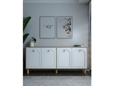 HANAH HOME Komoda Simple KX180 Bohem Sapphire Oak White