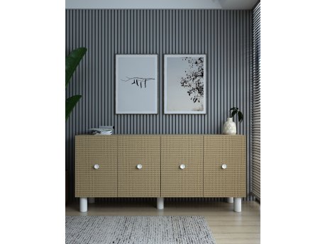 HANAH HOME Komoda Mono KB150 Bohem Sapphire Oak Hazeran